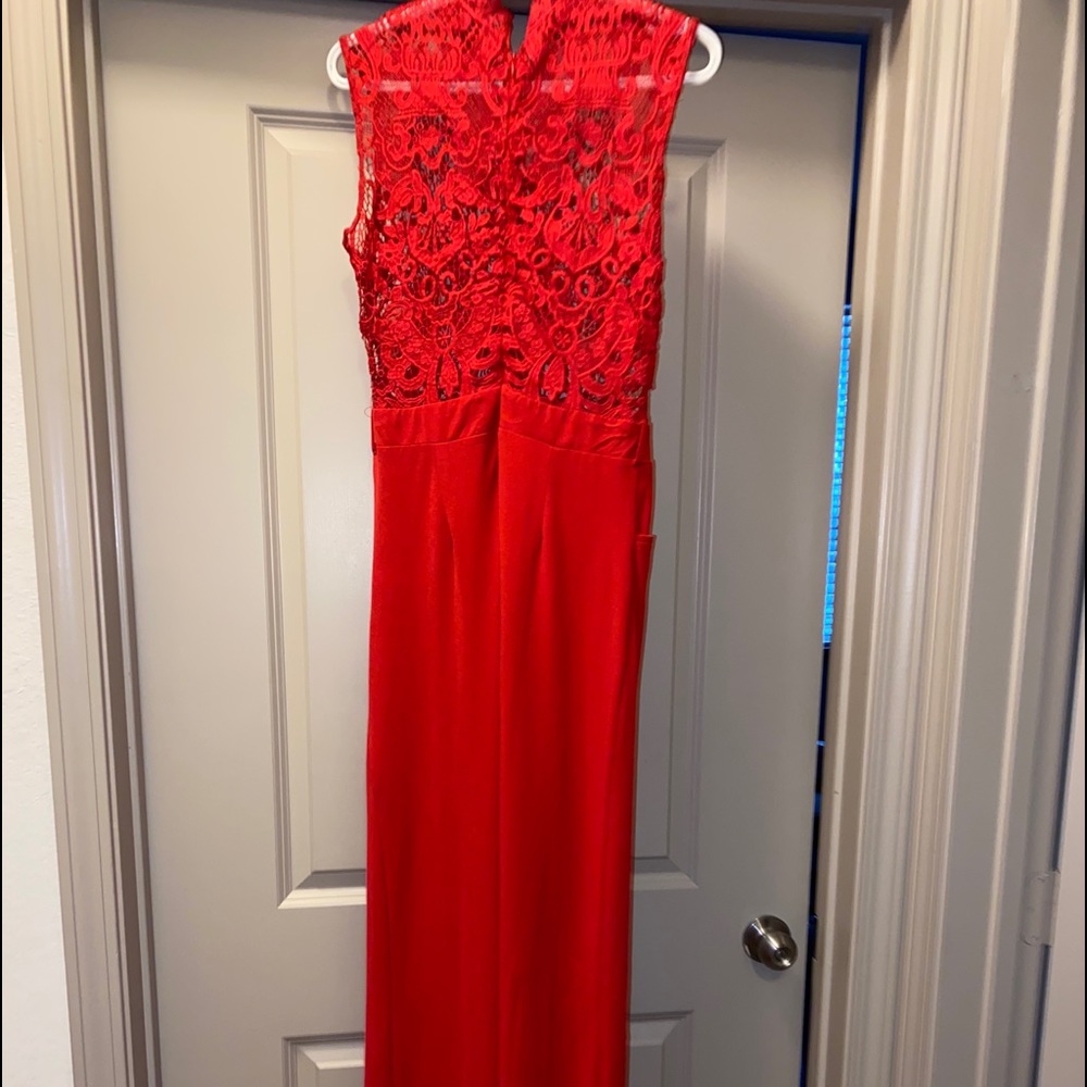 Beaded lace jumpsuit